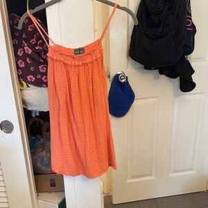 Michael Stars Vibrant Orange Mini Skirt